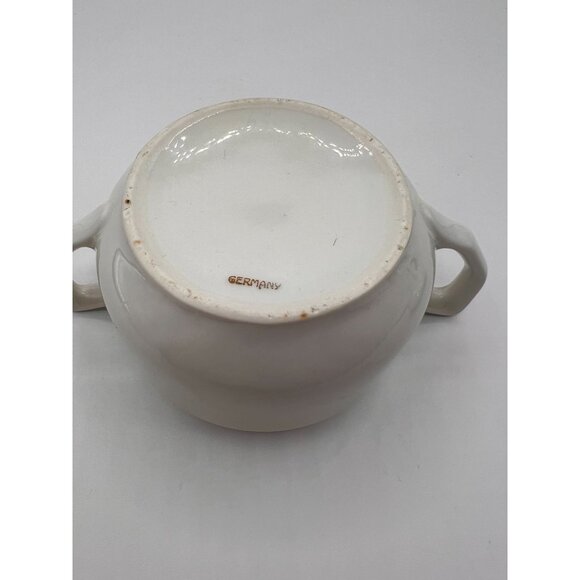 Vintage Floral Creamer & Sugar Bowl Set - Hand-Painted Porcelain - Germany - Picture 16 of 16